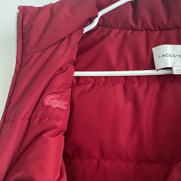 Lacoste Reversible Puffer Vest with Hood - Picture 8 of 11